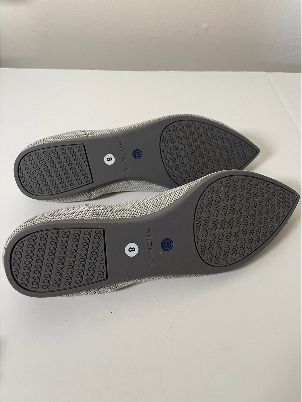Rothy's The Point Grey Birdseye Knit Pointed Toe Washable Flats Womens Sz 8 EUC - Picture 5 of 7